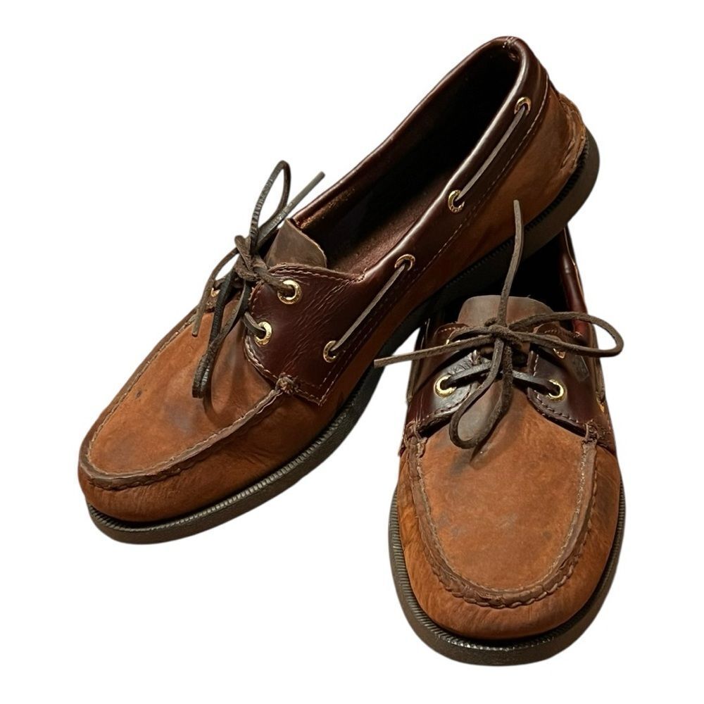 Sperry NWOT Authentic Original™ 2-Eye Boat Shoe in Brown Leather size Mens 9.5W